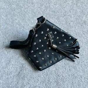 JU-C Triangle Studded Wristlet Handbag